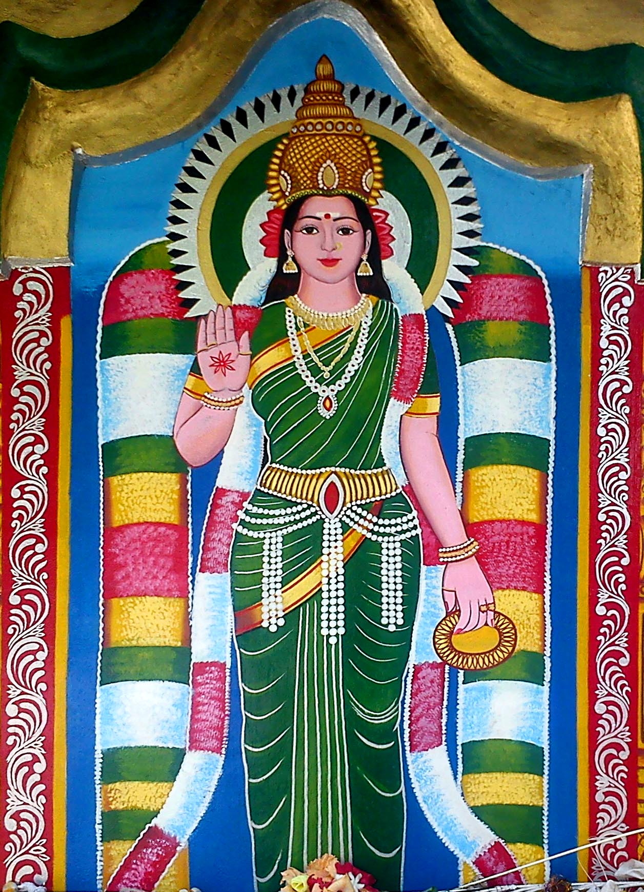 The ancient frescoes of Goddes Paththini Kovil at Lindamulla village in Badulla have been fading away gradually.